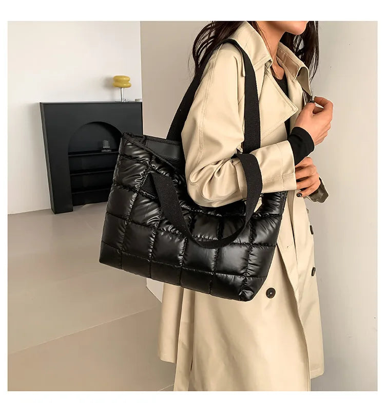 HOMEFISH Fashionable Plaid Crossbody Bag for Women Single Shoulder Handbag Stylish Accessory Ladies Trendy Bag