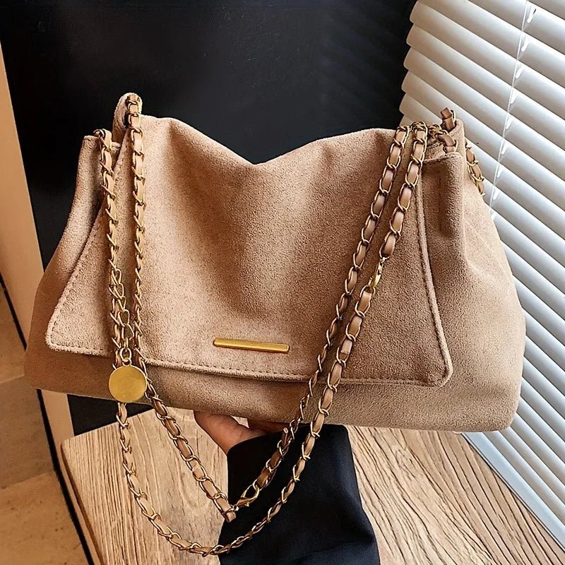 Perfect Lily Women's Vintage Large Crossbody Shoulder Bag Elegant Handbag with Detachable Strap Durable for Casual Formal Events